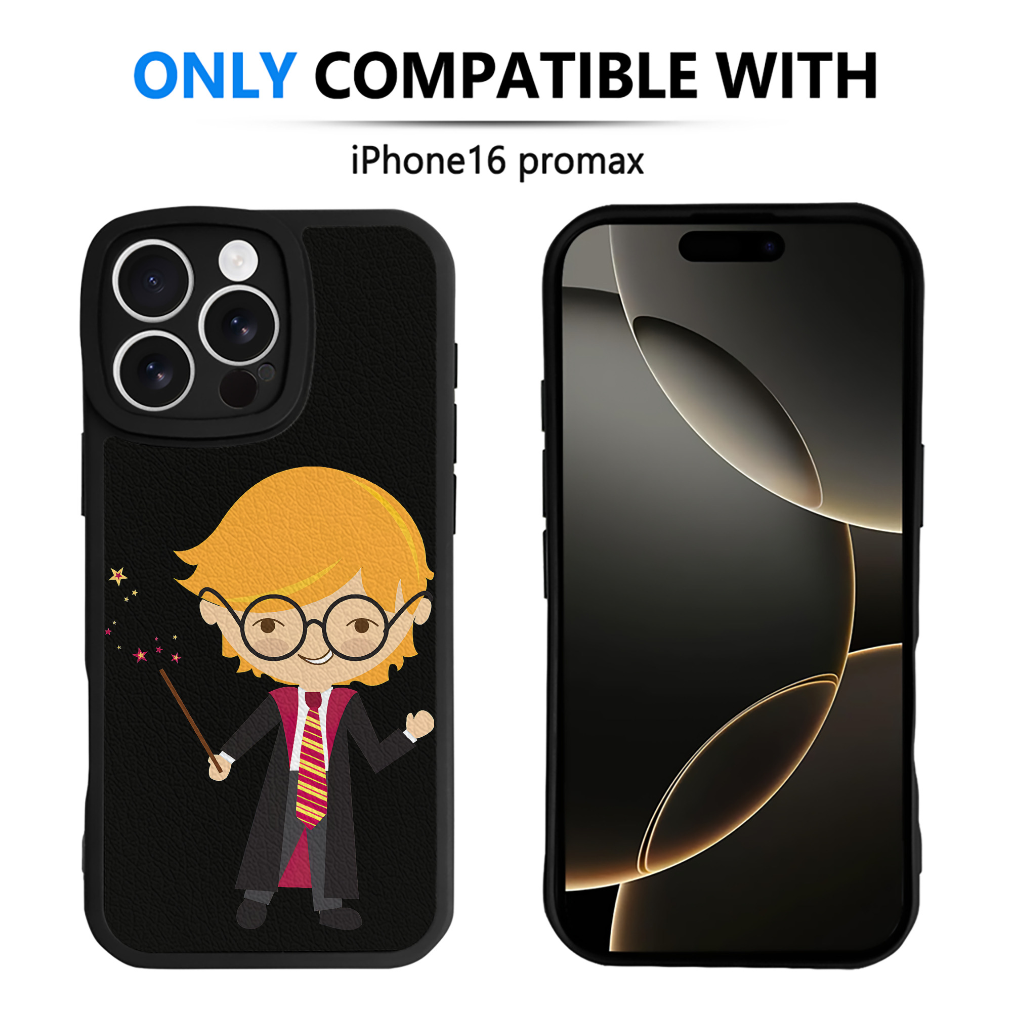 （画像用） Harry Potter ハリー・ポッターシリーズ 【iPhone 16シリーズ対応】シリコンスマホケース（レザー調） 材質：シリコン